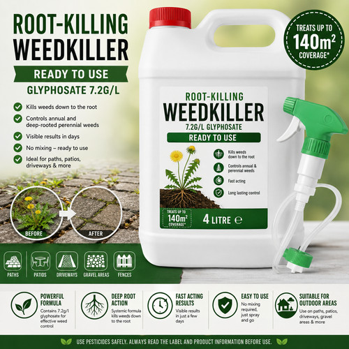 Glyphosate deep root weed - glyphosate,